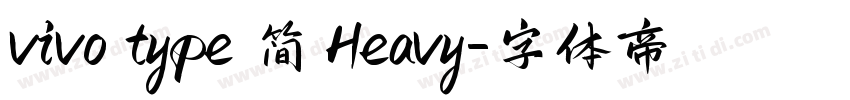 vivo type 简 Heavy字体转换
